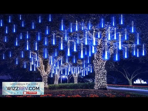 LED Meteor Shower Rain Lights Waterproof Falling Raindrop Fairy String Light