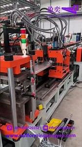 Shelf panel roll forming and welding production line #machinerymanufacturing #machine #factory