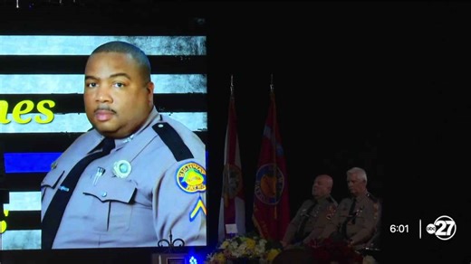 Neighbors hold funeral for FHP trooper Craig Gaines