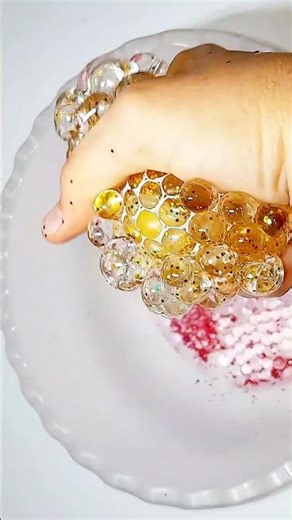 Asmr orbeez balls #colormixing #asmr #Slime #unpacking #Unboxing #orbeez #slimeasmr #slimevideo #diy