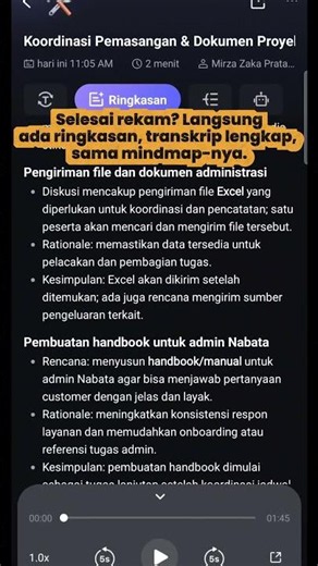 Masih nulis notulen rapat pakai cara manual?🤯#HiNoter #shorts