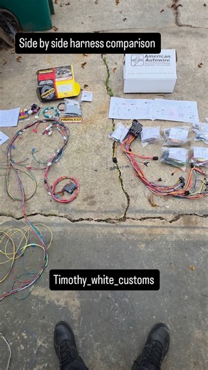 Timothy White on Instagram: "The video nobody asked for but everyone should see and decide for them self @american.autowire for the win in my opinion but whats your opinion 🤔 ❓️🤷 you be the judge #vehiclewiring #wiring #wires #dontbescared #Timothy_white_customs"