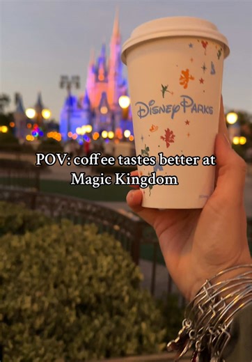 ✨ POV: You grabbed a warm Disney coffee and watched Cinderella Castle glow at dusk ☕🏰 There’s nothing like sipping a Disney Parks drink while the lights come on at Magic Kingdom. This is your reminder that the little Disney moments — coffee in hand, castle views, and soft music playing — are the real magic. Save this for your next Disney World trip ✨ Share with your Disney bestie who would cry over this view 🥹 @Disney Parks @Walt Disney World @Disney @Starbucks #disneyworld #magickingdom #disn