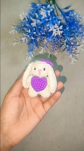 Mini Bunny 🐰 made by Crochet 🧶 | Cute HandmadeTiny Bunny Crochet 🐇 | Super Cute DIYMini Bunny