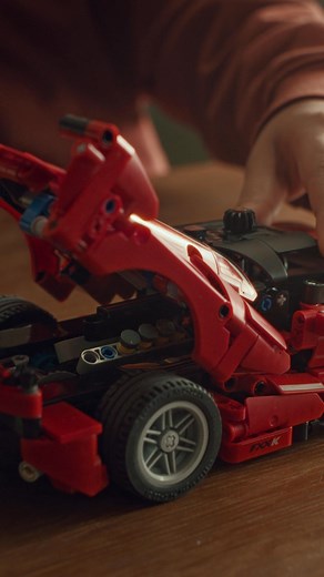 Lesson learned. Never sneak up on a Ferrari   | LEGO | Facebook