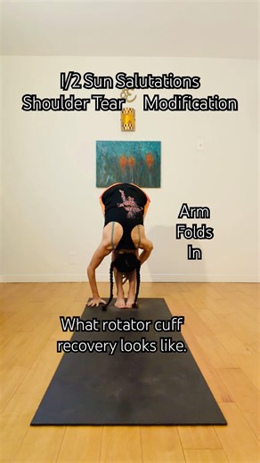 Forward Fold Modification For Shoulder Tear 🤕