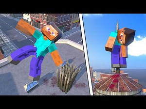 Minecraft NPC Ragdoll Physics | Compilation #4