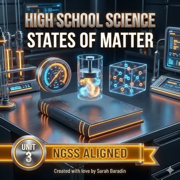 High School Science Chemistry States of Matter & Gas Laws Crossword Word Bank