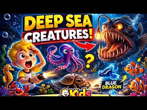 👉 Deep Sea Creatures for Kids 🐙 | Ocean Animals Explained