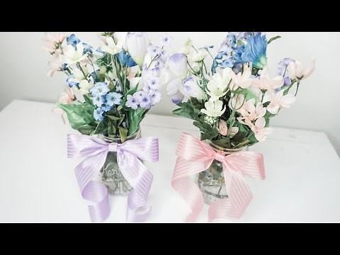 DIY: Spring Flower Mason Jar Centerpiece