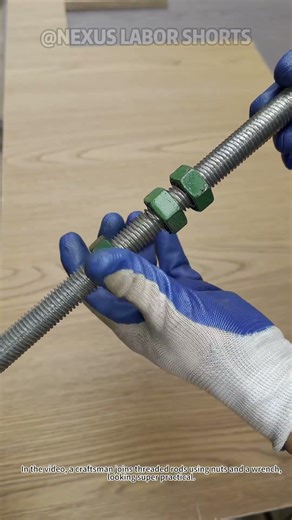Quick Threaded Rod Joining Hack! Extend Your Project with Nuts #DIYTips #ToolUse
