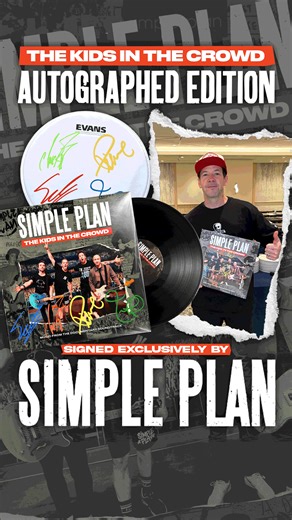 The Kids in the Crowd (Music from the Documentary Soundtrack) is out now! 🤩 🎉 Join us in celebrating every anthem, every show, and every wild night of the last 25 years with this exclusive autographed edition of our first-ever, career-spanning compilation. ❤️ 🤘 Autographed copies are very limited! Grab yours today! | Simple Plan