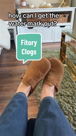 How to Remove Watermarks from Suede FitFlop Clogs?