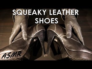ASMR Rubbing squeaky leather & shoes (NO TALKING)