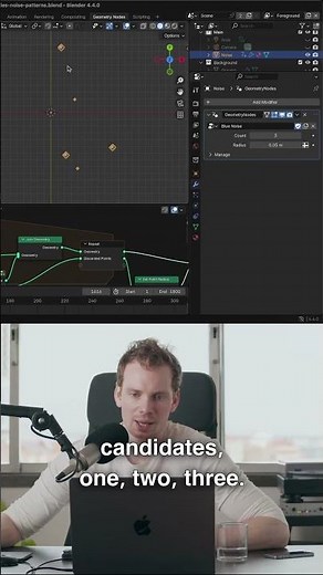 How Blue Noise particles are created #b3d