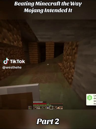 Beating Minecraft the Way Mojang Intended It