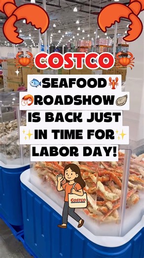 Costco Seafood Roadshow is Back Just in Time for Labor Day! 🦀 #costcofinds #seafood #seafoodlovers