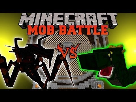 Jumpy Bug Vs. Basilisk - Minecraft Mob Battles - OreSpawn Mods Battle