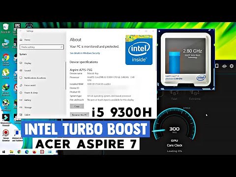 Install Intel Turbo Boost for Acer Aspire 7 | Intel i5 9300H | GTX 1650