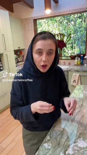 we’re celebrating national cold brew day with a new almond cake batter cold brew recipe from @emma chamberlain using our xl cake batter cold brew bags, our xl mason jar and our square mason jar. plus today and tomorrow we’re also adding a free square cold brew mason jar to every order over $30. shop chamberlain coffee now on tiktok shop. #drink #recipe #barista