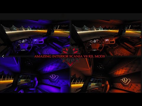 ETS2 1.46 BEST SCANIA RJL INTERIOR MODS BY Carmichael Industries