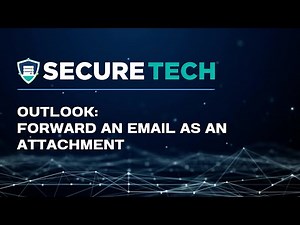 Microsoft Outlook - Forward An Email As An Attachment