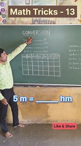 67K views · 8.4K reactions | Converting Metric Measurements Math Tricks | Easy maths | Mathematics #reels #viral #trending #trendingreels #video #viralshorts #inspiration #Govt_Schools | Eliyas Mohmmed | Facebook