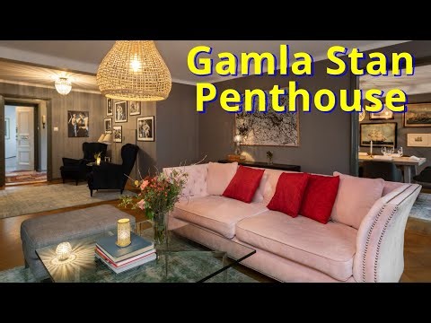 Stockholm, Sweden Penthouse Apartment Tour in Historic Gamla Stan!