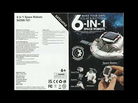 6 in 1 Space Robots Solar & Battery SIOSR 101 Instruction Manual