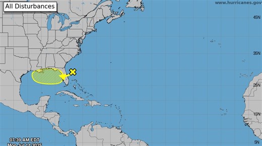 Hurricane Center monitors tropical system in Atlantic. Possible Jacksonville impacts
