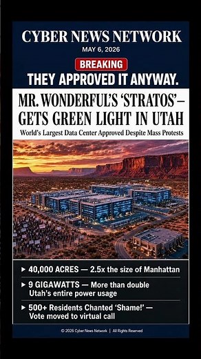The World’s Largest Data Center Is Being Built in the Utah Desert — The Numbers Are Insane