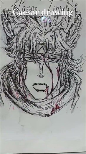 Caesar🫧 #jjba #jojobizzare #drawing #caesarzeppeli