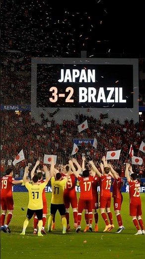 🇯🇵 Japan Beats Brazil 3–2 | First Ever Historic Win! ⚽🔥