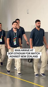 Iran arrive at SoFi Stadium for New Zealand match - World Cup 2026