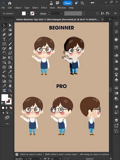 Adobe Illustrator 2025 - How to for converting from 2D to 3D using a Turntable Like a PRO