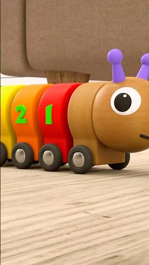 🐛Counting with the Colorful Caterpillar! 🎨✨ Learn Numbers & Colors! #animation #cartoon #cartoons