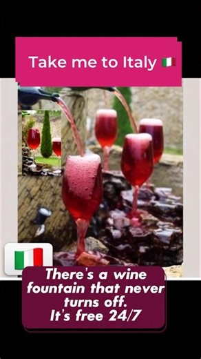 Free wine in Italy 24/7