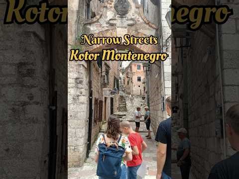 Exploring Narrow Streets of Kotor Montenegro 🇲🇪.#viral #trending #viralvideo #travel