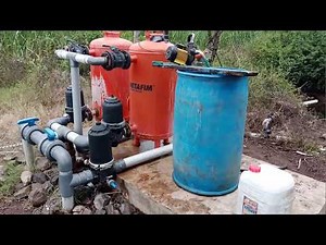 Liquid fertilizer through Drip irrigation in Sugarcane field | Venturi and half hp pump