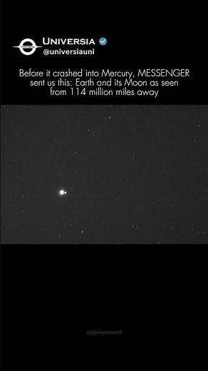 Earth Seen from Mercury! 🌍🛰️