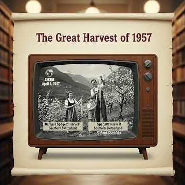 🍝🌳 The Spaghetti Tree Hoax (1957) – BBC Panorama