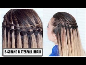 Braid | How to: 5-Strand French Waterfall Braid by Another Braid