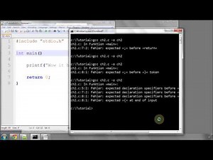 Beginning C Programming - Part 2 - Compiler Errors And Comments