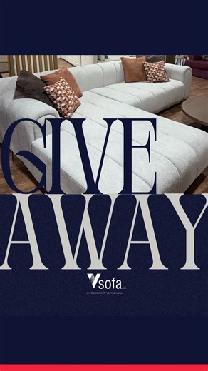 'Επιπλα Vsofa Ververidis Α.Ε. on Instagram: "🎁 GIVEAWAY ALERT! 🎄 Φέτος τα Χριστούγεννα, η VSOFA χαρίζει έναν γωνιακό καναπέ φτιαγμένο για… πολλές αγκαλιές και ατελείωτα cozy βράδια! 😍 Ξέρεις, αυτόν τον καναπέ που κάθεσαι “προσωρινά”… και μετά δεν σηκώνεσαι ποτέ; Μαλακά μαξιλάρια, easy-clean ύφασμα, και design που χωράει όλη την οικογένεια (και τη θεία με τα μελομακάρονα). 🍪 Για να μπεις στην κλήρωση: 👉 Κάνε follow τη σελίδα @vsofaververidis ❤️ Κάνε like σε αυτό το βίντεο 👫 Tag 3 φίλους που