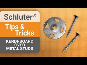 KERDI-BOARD over Metal Studs