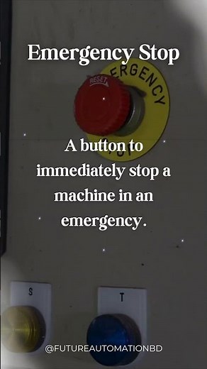 What is an Emergency Stop Safety First! #shorts #automation