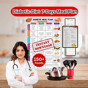 7-day Diabetic Meal Plan Printable | Low Sugar Weekly Diet Guide PDF | Diabetes Meal Planner & Grocery List - Etsy