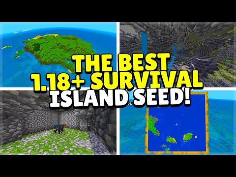 THE BEST SURVIVAL ISLAND SEED For Minecraft 1.18+ Bedrock/Java (MCPE, Xbox, Switch, Playstation ,PC)