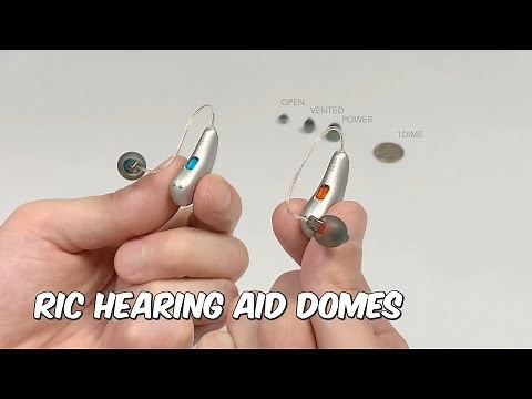 RIC hearing aid domes with Phonak marvelㅣopen dome, vented dome, power dome