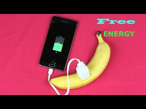 How to charge phone with banana